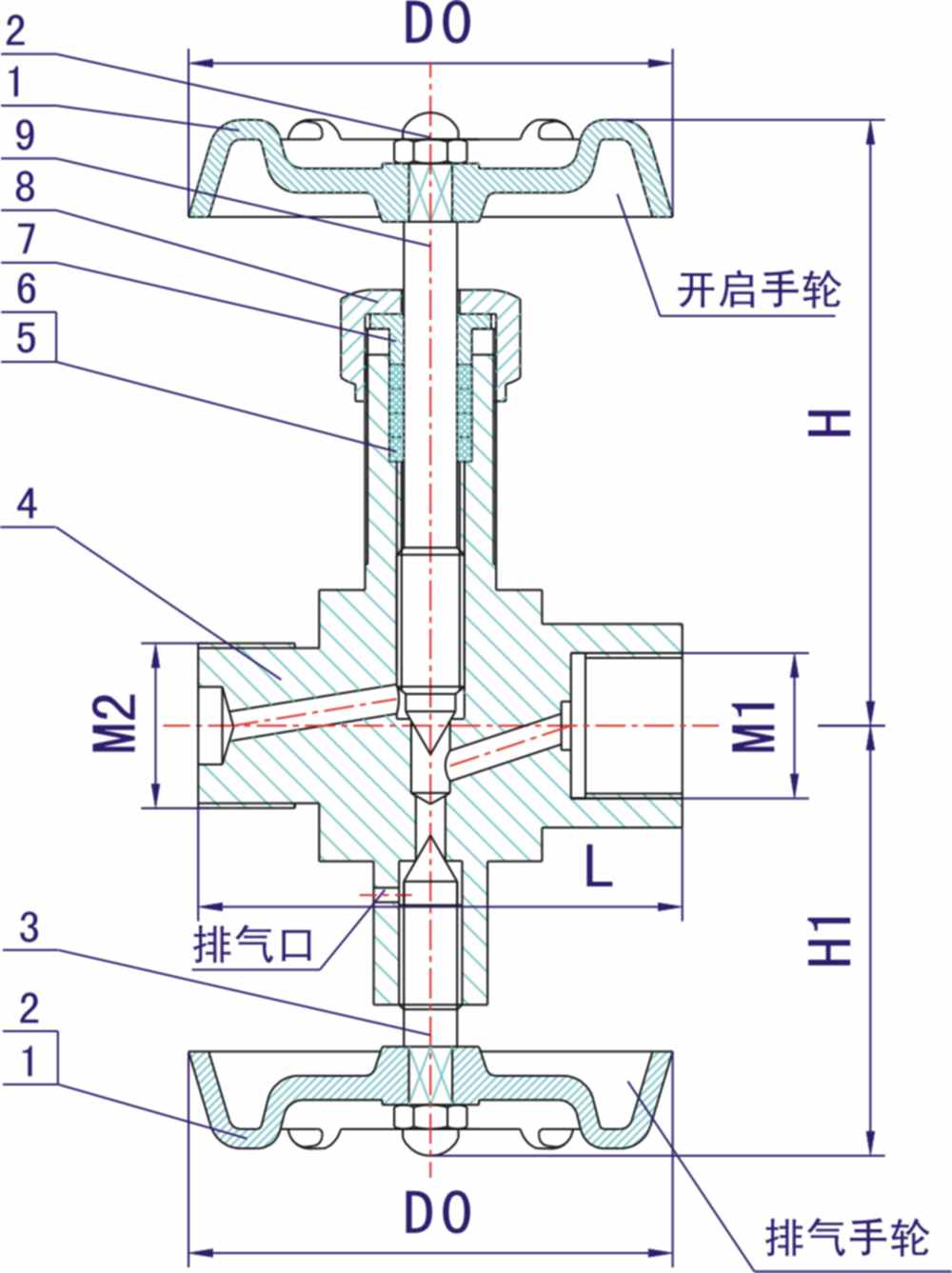 J19W-2压力表三通阀(内外丝)