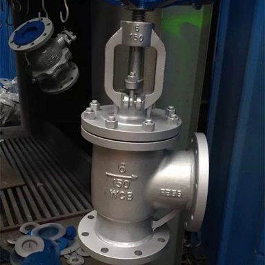J44H法兰角式截止阀